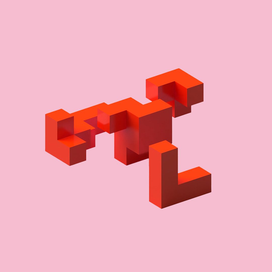 Exploded view of a puzzle cube - rendered in Fusion 360.