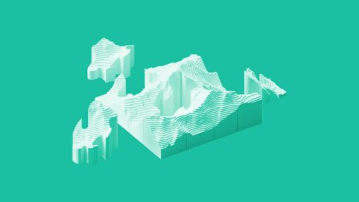 Three dimensional contour map of Mt Everest, rendered in Fusion 360.